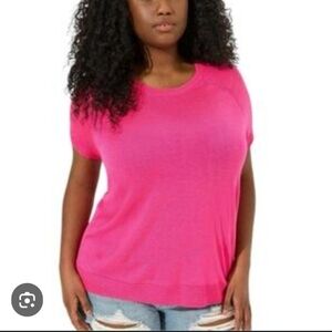 Torrid Sheer Pink Sweatwr Size 3